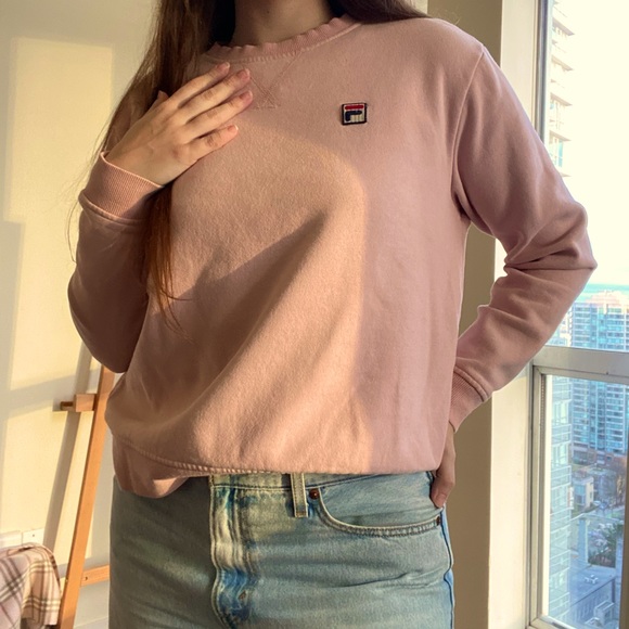FILA Baby Pink Crew Neck (Size L) - Picture 4 of 6